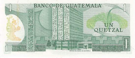 1 Quetzal p59c Guatemala 1981